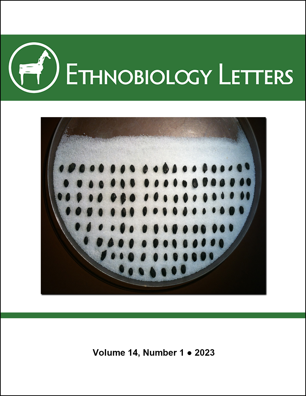 Ethnobiology Letters Cover, Volume 14, Issue 1, 2023