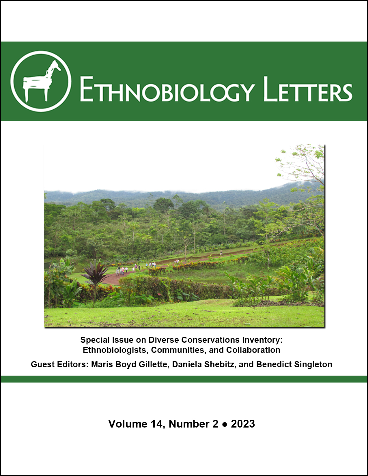 Ethnobiology Letters Cover, Volume 14, Issue 2, 2023